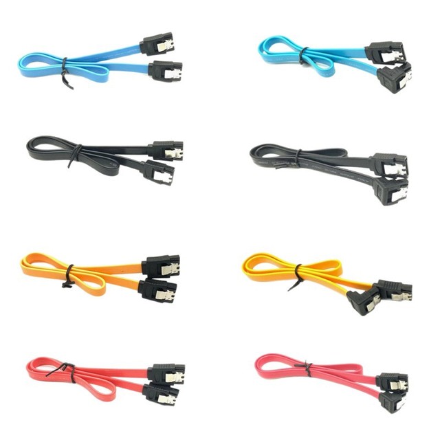 WayAny SATA 3.0 Cable Hard Disk Drive/SSD-Straight Right-angle Design High Speed 30-80cm Length Conector