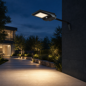 Lampe solaire tout-en-un pour rue, 4W, lampe de sécurité LED extérieure, allumage et extinction automatiques, du crépuscule à l'aube, IP65, garantie de 3 ans - Product Image 2