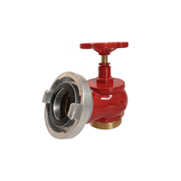 Vanne d'atterrissage pour eau de feu de style allemand 2 ''2.5'' DN65 Din Vanne d'atterrissage avec adaptateur Storz Vanne d'eau pour bouche d'incendie