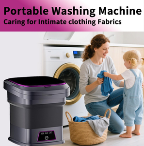Machine à laver électrique portable et pliable 13L, grande capacité, idéale pour la maison et l'extérieur, parfaite pour les voyages et le lavage des sous-vêtements – Meilleure vente - Product Image 4