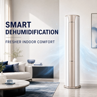 Climatiseur sur pied haut de gamme 3 tonnes Inverter Split AC pour espaces avec flux d'air directionnel et télécommande pour revendeurs