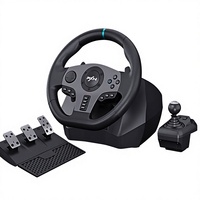 Volant de course filaire PXN V9 Gen2 900/270 degrés avec vibrations commutables pour PC, PS4, Xbox, Switch, jeux de simulation de course