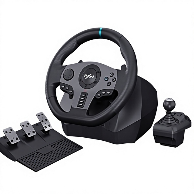 PXN V9 Gen2 Wired Racing Wheel 900 270 Degree Switchable Vibration for PC PS4 Xbox Switch Sim Racing Game