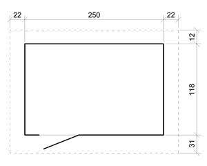 Timbela 3.00m2เก็บของไม้คุณภาพพรีเมี่ยม M901โรงเก็บของกลางแจ้งประกอบได้ง่ายด้วยกระเบื้องบิทูมินัส294W x 161D x 239H CM