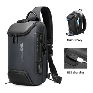 Nhà Máy Nóng Bán Giá Rẻ Bán Buôn Thời Trang Mens Crossbody Tùy Chỉnh Chống Trộm Không Thấm Nước Sling Túi Người Đàn Ông Sling Túi