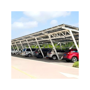 Système de montage de carport photovoltaïque au prix d'usine, structure de support en métal en forme de V pour parking, structure de support en acier pour carport, toiture solaire - Product Image 3