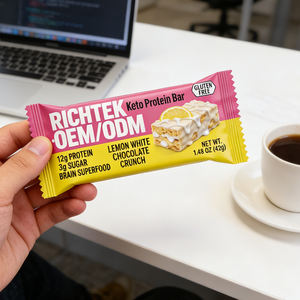 Complément alimentaire sportif OEM Étiquette personnalisée Régime cétogène sain Aliments énergétiques Barres protéinées cétogènes - Product Image 6