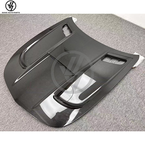 New Black Glossy Twill Weave Full Dry Carbon Fiber Front Hood for AMG GT GTC GTS 2015-2018 Car Parts - Product Image 2