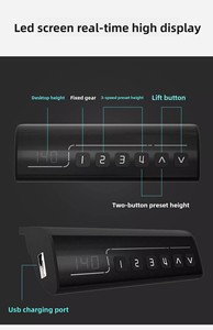 Có thể điều chỉnh chiều cao điện nâng bàn đào tạo dài bàn hội nghị cho phòng họp nhân viên đứng cho văn phòng sử dụng - Product Image 5