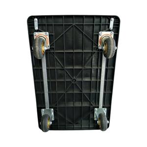 소형 공간 보관을 위한 접이식 디자인 가정용 휴대용 헤비 듀티 4 륜 금속 및 플라스틱 핸드 헬드 카트 - Product Image 2