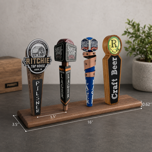 Venta al por mayor de accesorios clásicos ecológicos personalizados para bares: Grifo de cerveza de cerámica y resina con mango personalizado. - Product Image 6