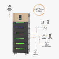 Système de stockage d'énergie domestique empilable 51,2V 100Ah 200Ah, batterie LiFePO4, protection IP65, 60KW 100KW
