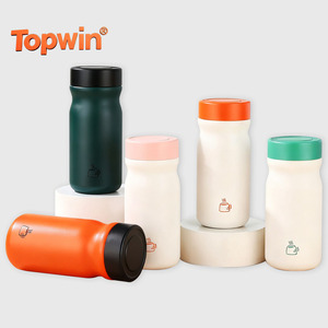 Stainless Steel Thermos Bottle Double-Layer Portable Vacuum Insulated <b>Cup</b> <b>Tea</b> Separator Keep Hot Cold Thermos <b>Cup</b> Daily Use - Product Image 1