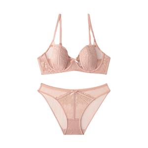 Ensemble de soutien-gorge sexy en dentelle ajourée avec oreilles de <span class=keywords><strong>lapin</strong></span>, armatures souples, ultra-fin, respirant, pour grandes poitrines, lingerie féminine - Product Image 1