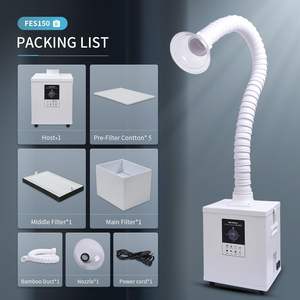 Absorbedor de Humo Láser con Filtro HEPA 150W Extractor de Humos FES150 Extractor de Polvo con Certificación CE Purificador DTF para Bricolaje, Salón de Uñas y Estética - Product Image 5