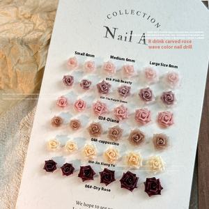 Paso Sico estilo francés resina Nail Art accesorios nuevo diseño 3D simulación Ins Rose flor impermeable joyería de <span class=keywords><strong>uñas</strong></span> - Product Image 3