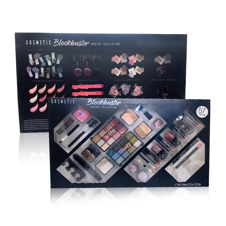 Amazon hot sell 28 PCS professional makeup kit lip contour plate color eye shadow makeup kit contains all you need to play dress