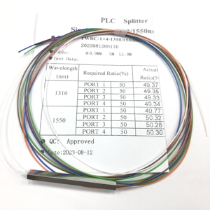 ตัวแยกสัญญาณไฟเบอร์ออปติกแบบ OEM/ODM 1x2 1x4 1x8 1x16 1x32 ชนิดสายเคเบิลเหล็กเปลือย ตัวแยกสัญญาณ PLC ขนาดเล็ก - Product Image 3