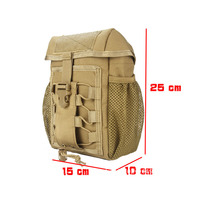 Panier avant étanche pour scooter extérieur Sac de rangement pour vélo Pochette tactique de camouflage