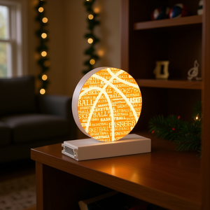 Modèle d'éclairage décoratif de basketball avec symbole lumineux LED magnétique H5.3'' D0100XU3VGY - Product Image 2