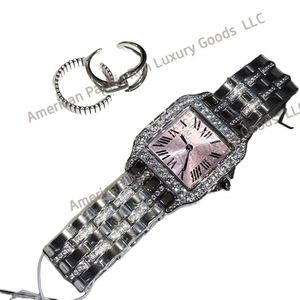 Relojes de Cuarzo de Lujo de Alta Calidad para Mujer, Resistentes al Agua, con Correa de Acero Inoxidable, Movimiento Seiko, Puntero, Marca Privada, Moda Cartier - Product Image 2