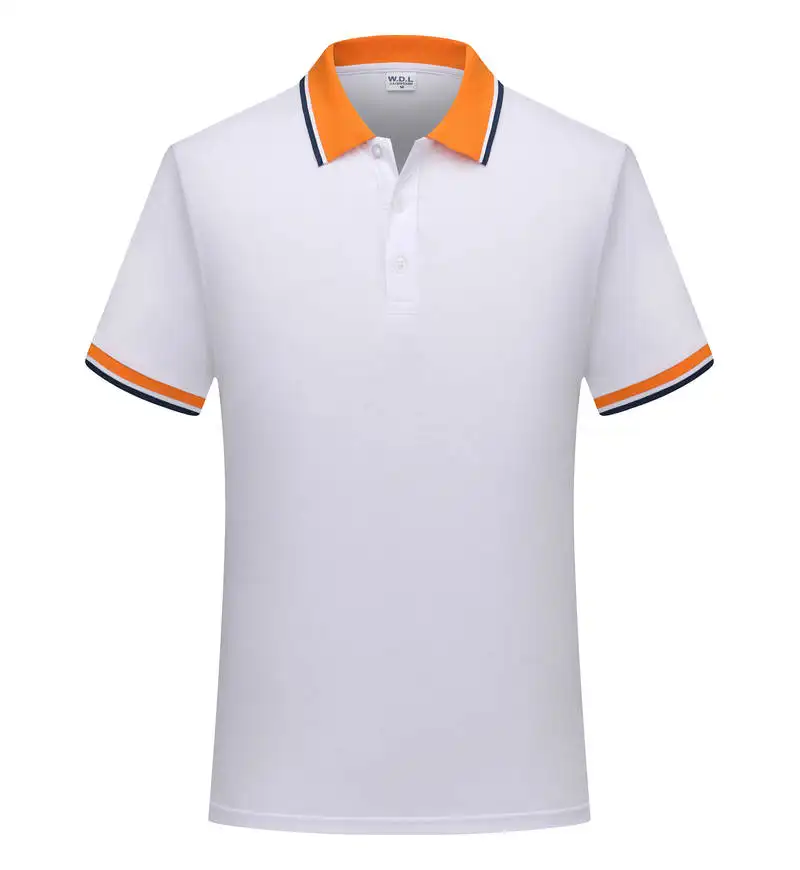 High Quality Cotton Polo Shirt Embroidered Custom Logo Office Staff Work Uniform Polo T-Shirt For Men