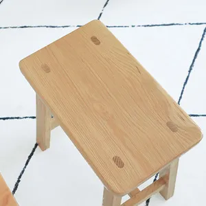 Pabrik BSCI kustom mebel rumah anak-anak kursi kayu bangku kayu bangku Bar kayu