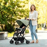 Poussette légère à cadre en acier durable OEM, avec barres de maintien amovibles, tubes en acier, harnais à 5 points pour tout-petit