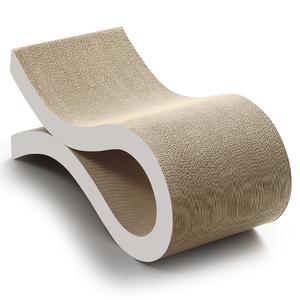 Arbre à chat en forme de pieuvre en carton ondulé, design unique, écologique, avec surface en carton et papier imprimé, multifonctionnel - Product Image 4