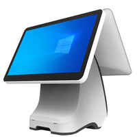PC de panel de pantalla doble de ordenador todo en uno de escritorio LED de alta calidad de 15,6 pulgadas