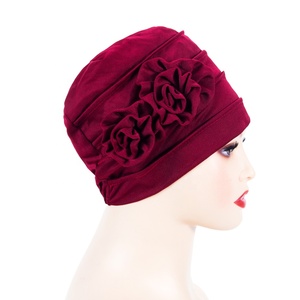 Turban de <span class=keywords><strong>chimio</strong></span> Vintage à volants, <span class=keywords><strong>bandeau</strong></span>, écharpe, bonnet, chapeau pour les patients diabétiques - Product Image 4