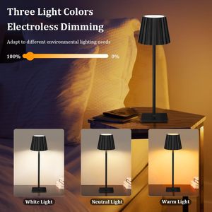Portable Cordless Rechargeable Table <b>Lamp</b> Rechargeable LED Cordless Night <b>Lamp</b> Wireless Touch Control Table <b>Lamp</b> - Product Image 4
