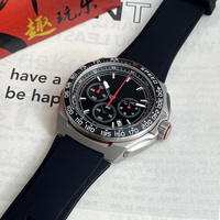 Jam Tangan Olahraga Pria Terbaru 2025 Model VK63 Casing Akrilik Ramah Lingkungan Tahan Air 5Bar Quartz Bercahaya Tanpa Angka Tali Silikon