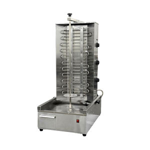 Grill à rôtisserie électrique commercial en acier inoxydable, <span class=keywords><strong>cuiseur</strong></span> rotatif <span class=keywords><strong>vertical</strong></span> pour restaurants et camions de restauration - Product Image 3
