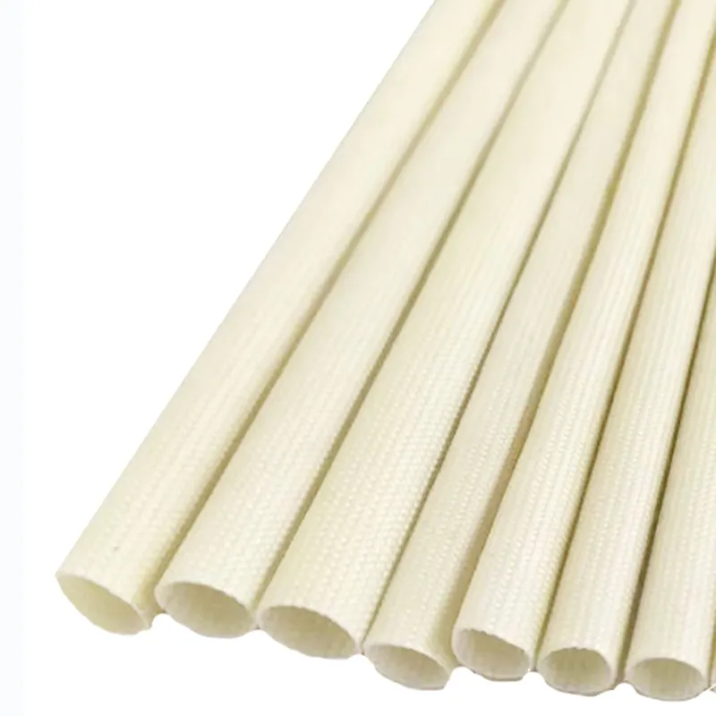 High voltage insulating sleeve silicon rubber fiber glass tube electrical insulation materials silicone rubber coated sleeving