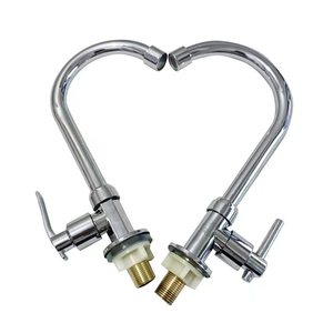 Grifo de Agua Fría Hexagonal de Aleación de Zinc, Montado en el Fregadero, con Válvula de Cerámica Moderna, Fácil Instalación, para Cocina - Product Image 3