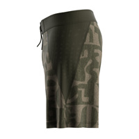 Short de plage imprimé pour homme, motif tactique Olive Moss, maille légère, taille élastique avec cordon de serrage, séchage rapide, poche zippée