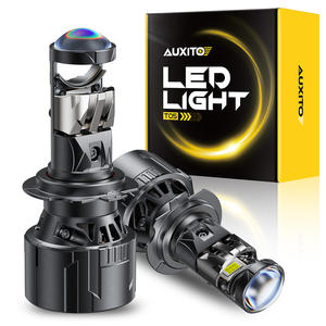 Lente de proyector negra AUXITO H7, patrón de haz perfecto súper brillante, línea de corte, bombilla de faro 6500K, chips CSP blancos H7 - Product Image 4