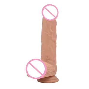 7.2 Inch Huge Adult Sexy Toy Medical Liquid Silicone Artificial Realistic Penis Huge Size Realistic Dildo For Women