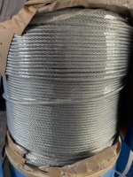 Câble en acier 6x24 7FC à bonne flexibilité pour l'arrimage et le tirage, idéal pour la remorquage de bateaux de pêche et la manutention marine