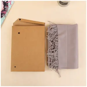 Wholesale Primary Colours Scarf Packaging Archive File Style Environmental 100% Recyclable Use Kraft Paper File Bag for Sale