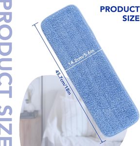 Repuesto de Mopa de Microfibra Personalizado, Rectangular, para Mopa Húmeda, con Sistema de Escurrido Deslizante, <2 kg, Absorción en <10 Segundos - Product Image 2