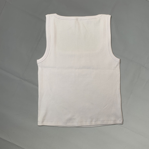 Chất Lượng Cao Của Phụ Nữ Gân Cotton O-Cổ Tank Top Tùy Chỉnh Chính Thức Thoáng Khí Dệt Vải - Product Image 2
