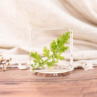Artisanat en résine artistique fait main, fleurs réelles, époxy hautement transparent, décoration d'intérieur pour le salon, cadeaux uniques pour la fête des mères