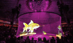 Màn hình chiếu ba chiều có động cơ <span class=keywords><strong>10</strong></span> mét 85% độ trong suốt 3-20m cho sự kiện - Product Image 3