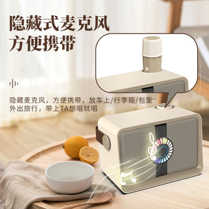 Portable Speaker With Microphone Bluetooth Wireless HIFI Audio Colorful LED Light Office K Use - Product Image 2