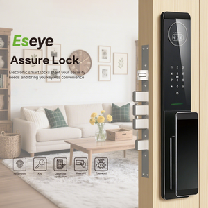 Serrure intelligente <span class=keywords><strong>WiFi</strong></span> sans clé pour porte en bois, avec reconnaissance d'empreintes digitales, application Tuya, reconnaissance faciale et mot <span class=keywords><strong>de</strong></span> <span class=keywords><strong>passe</strong></span>, pour fournitures <span class=keywords><strong>de</strong></span> serrurier - Product Image 3