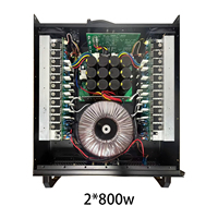 Amplificador de Potencia Estéreo Profesional de 2 Canales, Activo, 800w*2, Procesamiento de Sonido Digital para DJ, Altavoz con Voltaje Universal