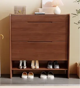 实木鞋柜超薄大容量家用门房柜省空间玄关柜