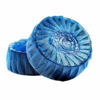 Tablette solide déodorante jetable de haute qualité, bleue, parfum citron, nettoyant pour cuvettes de toilettes, éliminateur de taches et de tartre urinaire